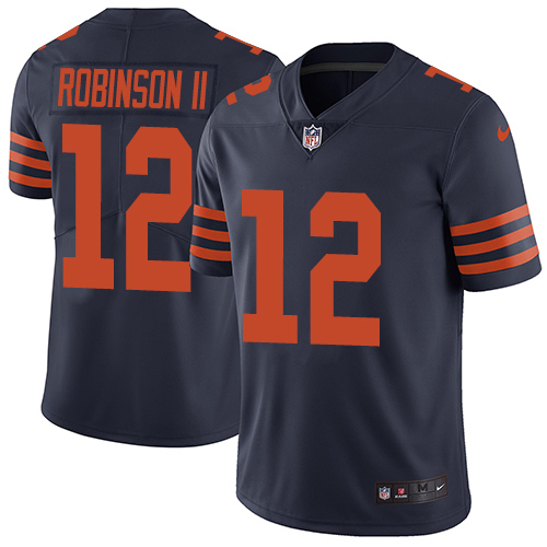 Chicago Bears #12 Allen Robinson II Navy Blue Alternate Men's Stitched Vapor Untouchable Limited Jersey Men's