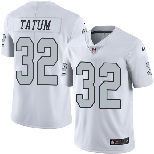 Las Vegas Raiders #32 Jack Tatum White Men's Stitched Limited Rush Jersey Men's