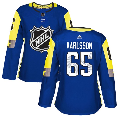 Adidas Ottawa Senators #65 Erik Karlsson Royal 2018 All-Star Atlantic Division Authentic Women's Stitched Jersey Womens