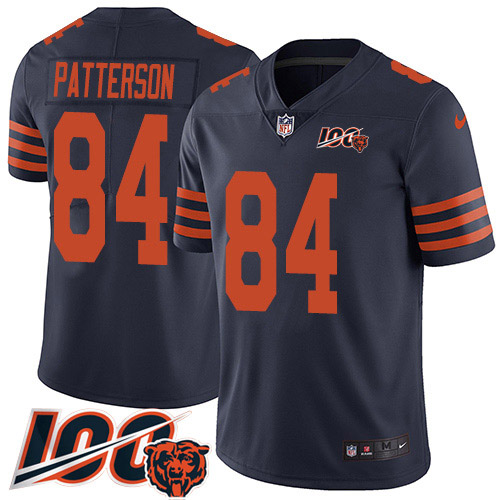 Chicago Bears #84 Cordarrelle Patterson Navy Blue Alternate Youth Stitched 100th Season Vapor Untouchable Limited Jersey Youth