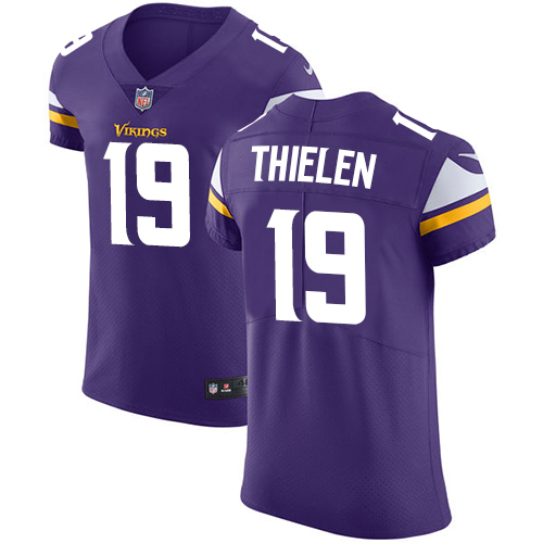 Vikings #19 Adam Thielen Purple Team Color Men's Stitched Vapor Untouchable Elite Jersey