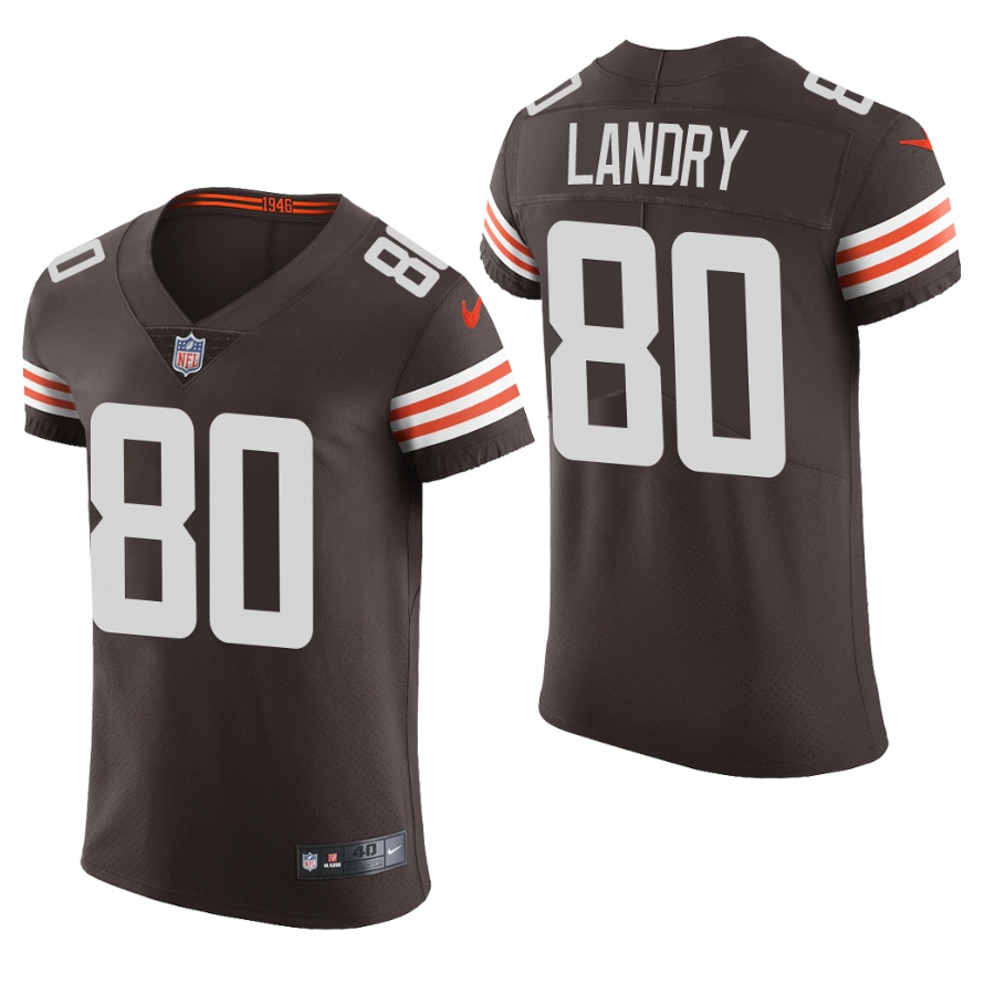 Cleveland Browns #80 Jarvis Landry Men's Brwon Team Color Men's Stitched 2020 Vapor Untouchable Elite Jersey
