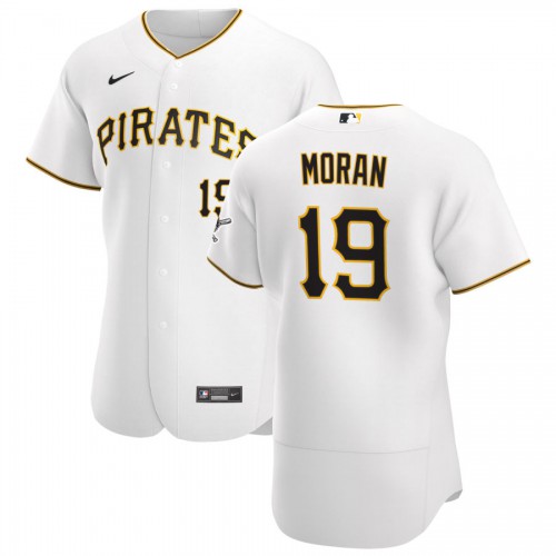 Pittsburgh Pittsburgh Pirates #19 Colin Moran Men's White Home 2020 Authentic Player Jersey Men's