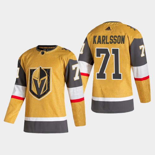 Vegas Golden Vegas Golden Knights #71 William Karlsson Men's Adidas 2020-21 Authentic Player Alternate Stitched Jersey Gold Men's