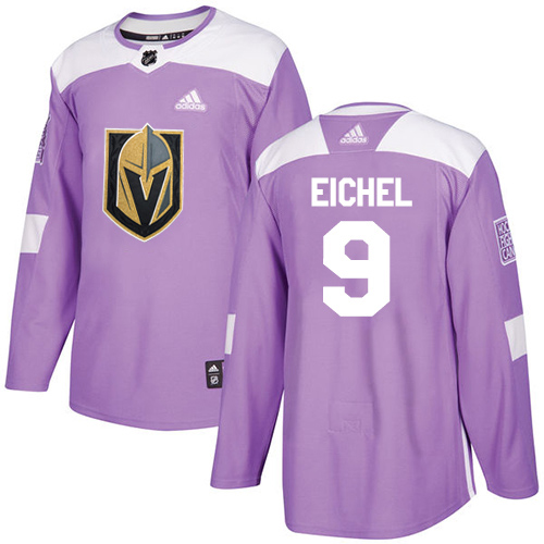 Adidas Golden Knights #9 Jack Eichel Purple Authentic Fights Cancer Stitched Youth Jersey