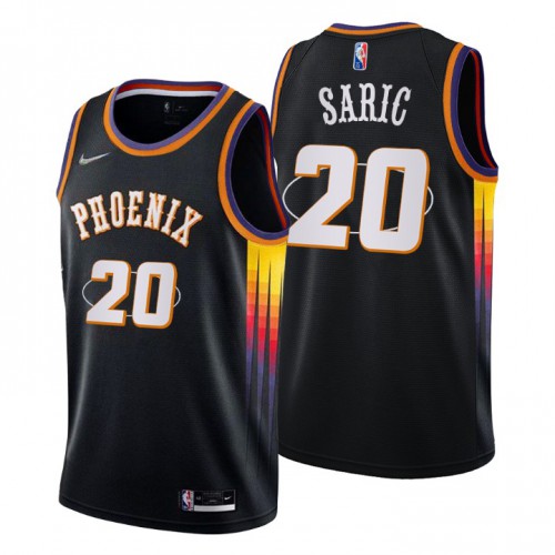 Phoenix Phoenix Suns #20 Dario Saric Mens Black 2021/22 Swingman Jersey - City Edition Mens