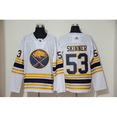 Adidas Buffalo Sabres #53 Jeff Skinner White 50th Season Authentic Stitched Jersey Men's