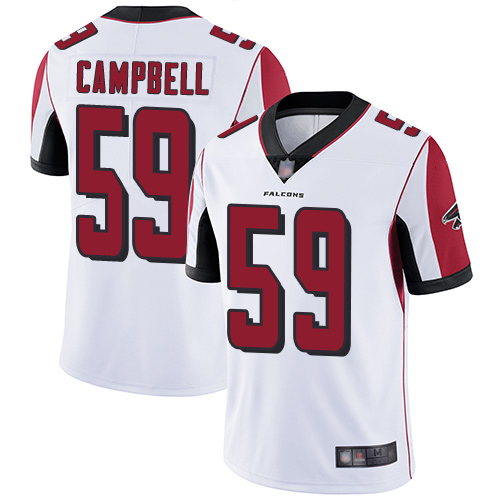Atlanta Falcons #59 De'Vondre Campbell White Men's Stitched Vapor Untouchable Limited Jersey Men's