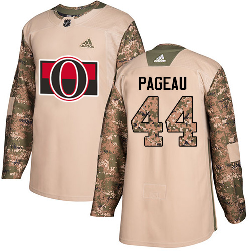 Adidas Ottawa Senators #44 Jean-Gabriel Pageau Camo Authentic 2017 Veterans Day Stitched Jersey Men's