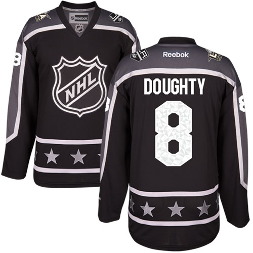 Los Angeles Kings #8 Drew Doughty Black 2017 All-Star Pacific Division Stitched Youth Jersey Youth