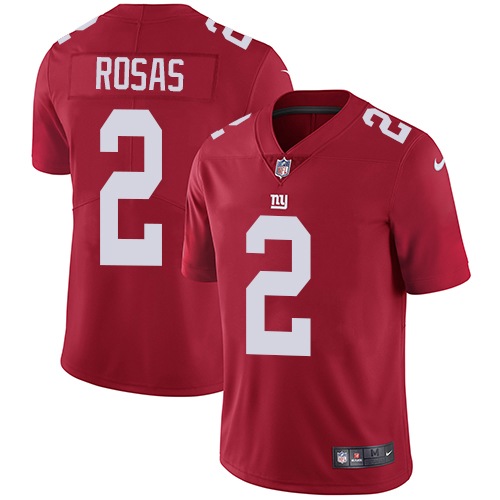New York Giants #2 Aldrick Rosas Red Alternate Youth Stitched Vapor Untouchable Limited Jersey Youth