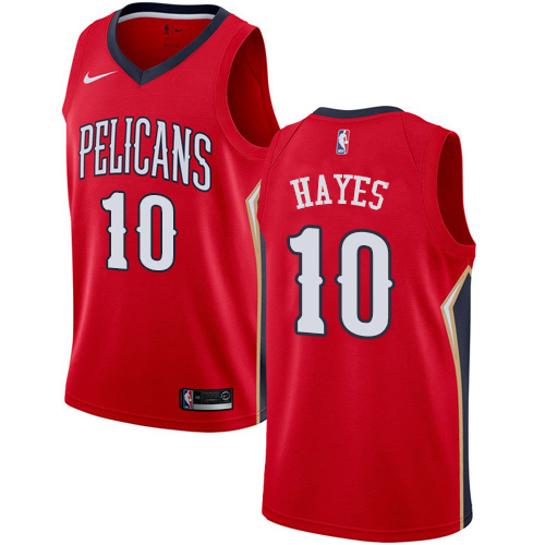 New Orleans Pelicans #10 Jaxson Hayes Red Swingman Statement Edition Jersey Mens