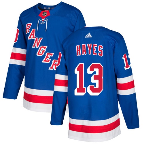 Adidas New York Rangers #13 Kevin Hayes Royal Blue Home Authentic Stitched Jersey Men's