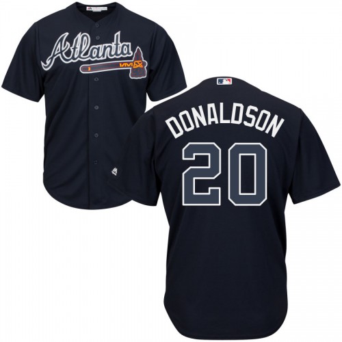 Atlanta Braves #20 Josh Donaldson Navy Blue Cool Base Stitched Youth Jersey Youth