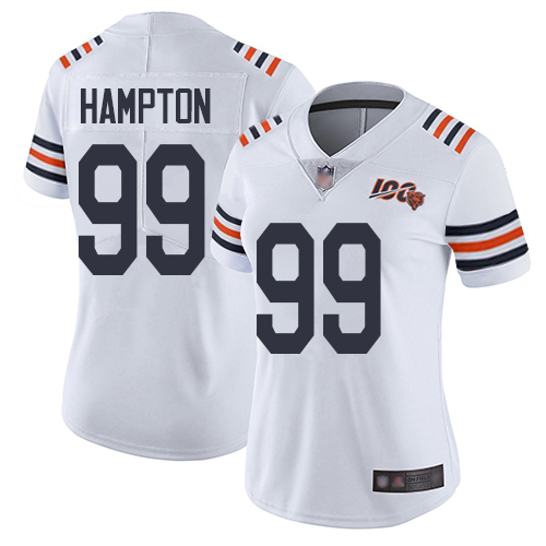 Chicago Bears #99 Dan Hampton White Alternate Women's Stitched Vapor Untouchable Limited 100th Season Jersey Womens