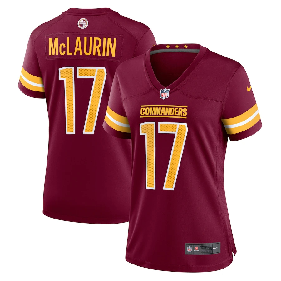 Washington Commanders #17 Terry McLaurin Burgundy Women's Game Jersey