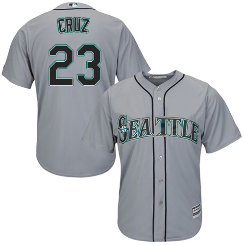Seattle Mariners #23 Nelson Cruz Grey Cool Base Stitched Youth Jersey Youth