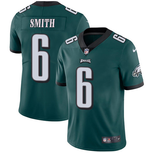 Eagles #6 DeVonta Smith Green Team Color Men's Stitched Vapor Untouchable Limited Jersey