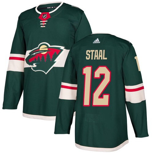 Adidas Minnesota Wild #12 Eric Staal Green Home Authentic Stitched Youth Jersey Youth