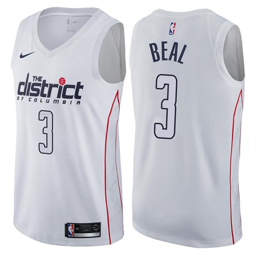 Washington Wizards #3 Bradley Beal White Swingman City Edition Jersey Mens