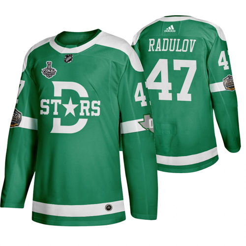 Adidas Dallas Dallas Stars #47 Alexander Radulov Men's Green 2020 Stanley Cup Final Stitched Classic Retro Jersey Men's