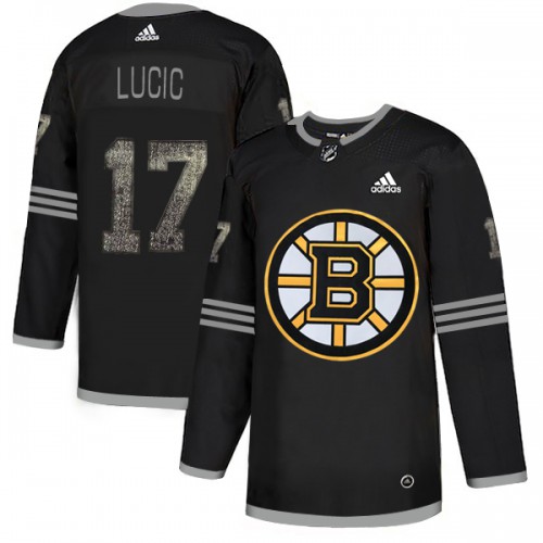 Adidas Boston Bruins #17 Milan Lucic Black Authentic Classic Stitched Jersey Men's