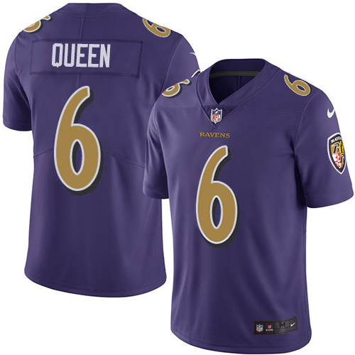 Ravens #6 Patrick Queen Purple Youth Stitched Limited Rush Jersey