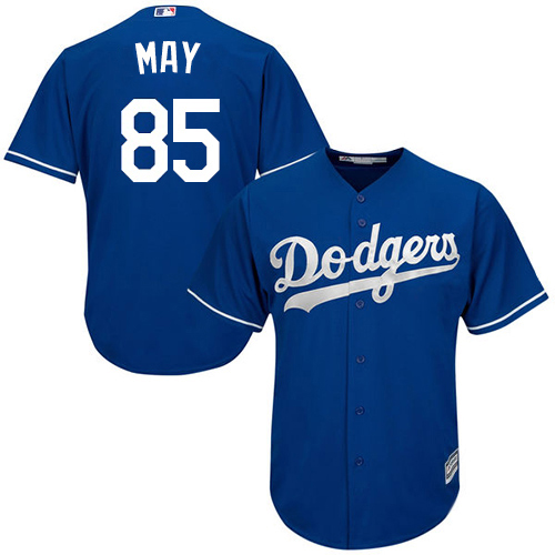 Los Angeles Dodgers #85 Dustin May Blue New Cool Base Stitched Jersey Men's