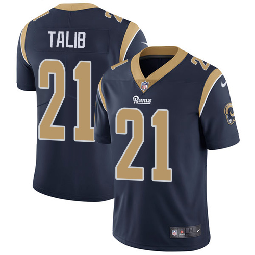 Los Angeles Rams #21 Aqib Talib Navy Blue Team Color Youth Stitched Vapor Untouchable Limited Jersey Youth