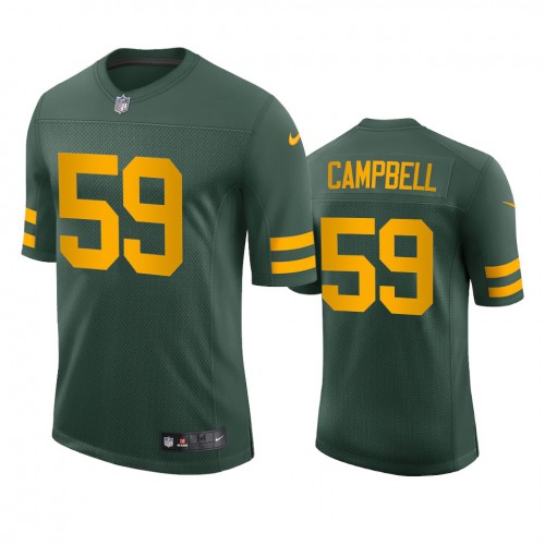 Green Bay Green Bay Packers #59 De'Vondre Campbell Men's Alternate Vapor Limited Player Jersey - Green Men's