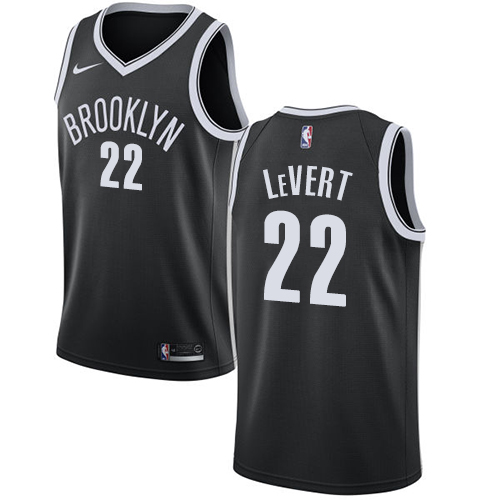 Brooklyn Nets #22 Caris LeVert Black Womens Swingman Icon Edition Jersey Womens