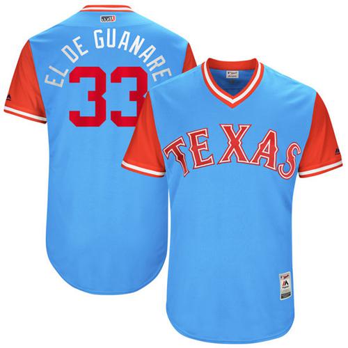 Texas Rangers #33 Martin Perez Light Blue 