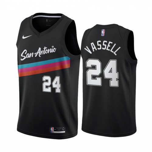 San Antonio Spurs #24 Devin Vassell Black Youth Swingman 2020-21 City Edition Jersey Youth