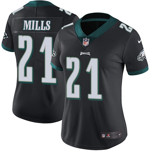 Philadelphia Eagles #21 Jalen Mills Black Alternate Women's Stitched Vapor Untouchable Limited Jersey Womens