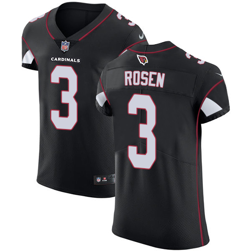 Cardinals #3 Josh Rosen Black Alternate Men's Stitched Vapor Untouchable Elite Jersey