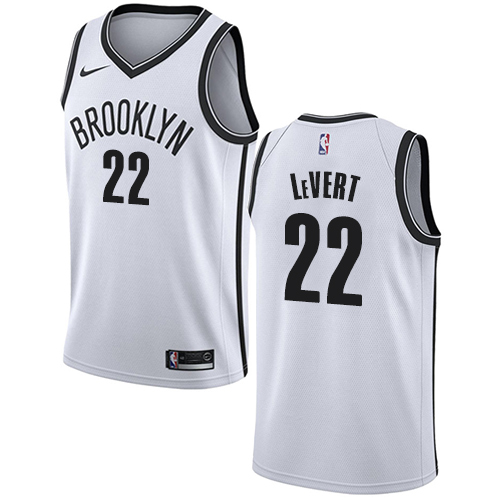 Brooklyn Nets #22 Caris LeVert White Womens Swingman Association Edition Jersey Womens