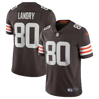 Cleveland Browns #80 Jarvis Landry Men's Brown 2020 Vapor Limited Jersey