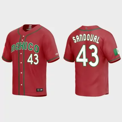 Patrick Sandoval Mexico Baseball 2023 World Baseball Classic Replica Jersey – Red