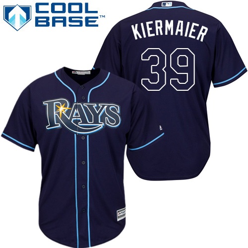 Tampa Bay Rays #39 Kevin Kiermaier Dark Blue New Cool Base Stitched Jersey Men's