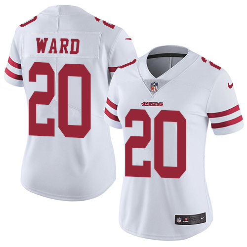 San Francisco 49ers #20 Jimmie Ward White Women's Stitched Vapor Untouchable Limited Jersey Womens