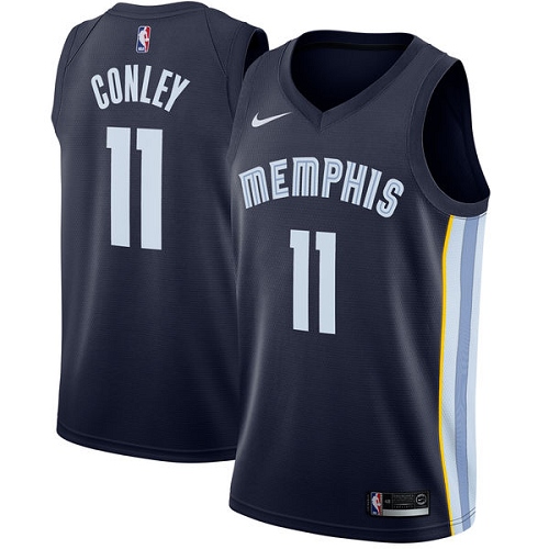 Memphis Grizzlies #11 Mike Conley Navy Blue Womens Swingman Icon Edition Jersey Womens