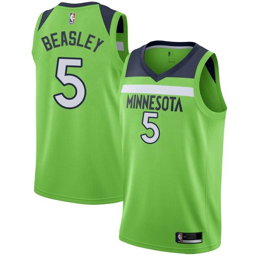 Minnesota Timberwolves #5 Malik Beasley Green Swingman Statement Edition Jersey Mens