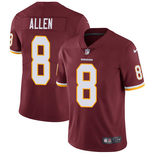 Washington Commanders #8 Kyle Allen Burgundy Red Team Color Men's Stitched Vapor Untouchable Limited Jersey Men's
