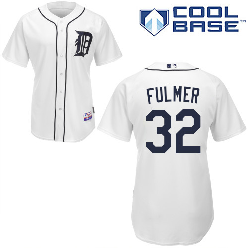 Detroit Tigers #32 Michael Fulmer White Home Women's Stitched Jersey Womens