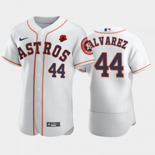Houston Houston Astros #44 Yordan Alvarez Men's Authentic 2021 Memorial Day Jersey - White Men's