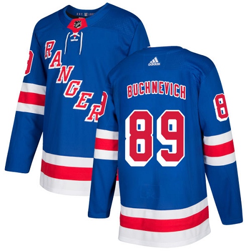 Adidas New York Rangers #89 Pavel Buchnevich Royal Blue Home Authentic Stitched Jersey Men's