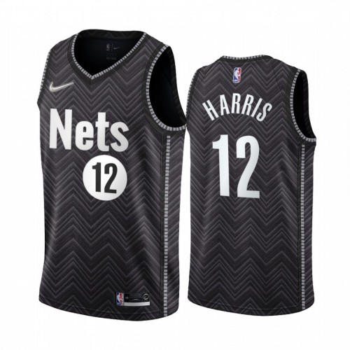 Brooklyn Brooklyn Nets #12 Joe Harris Black Youth Swingman 2020-21 Earned Edition Jersey Youth