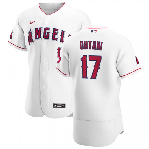 Los Angeles Los Angeles Angels #17 Shohei Ohtani Men's White Home 2020 Authentic Player Jersey Men's