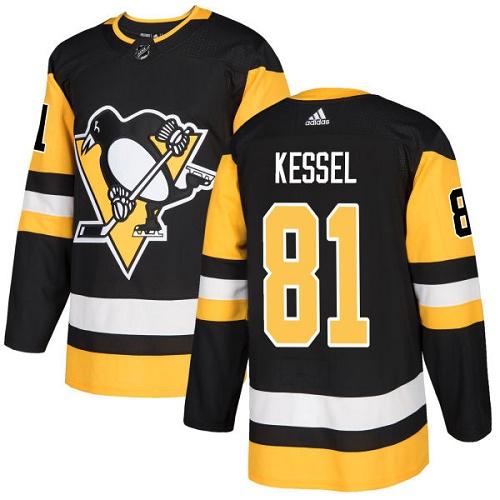 Adidas Pittsburgh Penguins #81 Phil Kessel Black Home Authentic Stitched Youth Jersey Youth