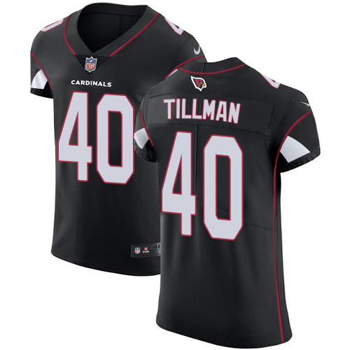 Cardinals #40 Pat Tillman Black Alternate Men's Stitched Vapor Untouchable Elite Jersey